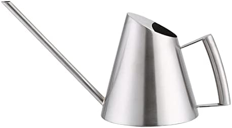 Stainless Steel Watering Can 400ml/13.52oz, Brushed Metal by Tissting
