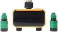 Solar Powered Automatic Water Timer with Double Valves Digital Water Timer for Garden Sprinkler and Drips Irrigation by Unknown