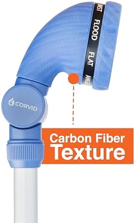 20-Pack Corvid 16" Turret Head 9-Pattern Front Trigger Garden Wand with Carbon Fiber Texture – Versatile Spray Nozzle for Precise Watering, Cleaning, and Easy Control with Ergonomic Grip - Image 3