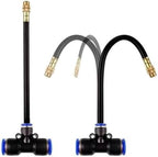 CRAZYDAYS Brass misting Nozzle with Built-in Hose 360 ​​Degree Rotating Adjustable Water Mist Nozzle Threaded Sprayer for Patio Outdoor Cooling Atomizing Nozzle + 8mm tee Belt 20pc by Unknown