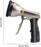 Heavy Duty Metal Hose Nozzle 9 Adjustable Modes High Pressure Water Sprayer Slip Lawn Water Machine - Image 2