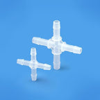 10pcs 1/2" Barbed Cross Connectors Fittings, Polypropylene, Autoclavable - Image 4