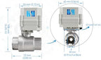 3/4" DN20 110-230VAC Normally Closed CF8/Stainless Steel 304 Motorized Electrical Ball Valve With U.S. Plug - Image 4