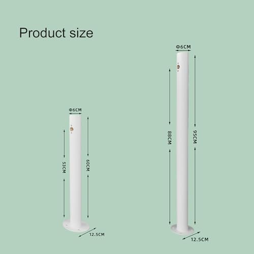 Outdoor Stainless Steel Garden Water Faucet Stand, Decorative Hose Holder & Fountain Dispenser, Ideal for Irrigation & Washing (90x12.5CM) - Image 2