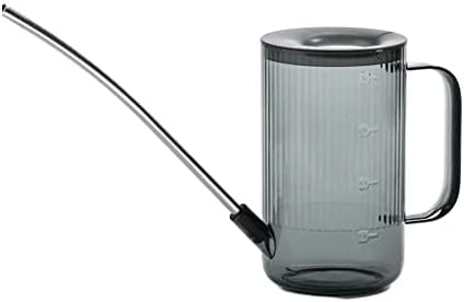 Watering Can Water Can Watering Can Stainless Steel Long Mouth Watering Pot Transparent Watering Cans for Bonsai Plants Garden Outdoor Watering Can Indoor Plants(Grey) by Unknown