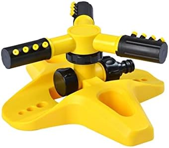 Garden Lawn Sprinkler -Automatic 360 Degree Rotating Yard Large Area Coverage Water Sprinkler Garden Irrigation Supplies (Color : A Yellow25x20.8x10cm) by Unknown