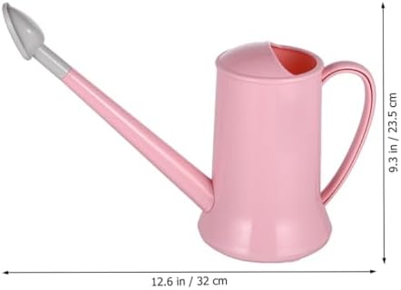 Alasum 2pcs Gardening Watering Cans with Long Spout 2l Translucent Plastic Watering Pots for Indoor and Outdoor Irrigation Pink and Green Horticulture Tools for Plant Care - Image 2