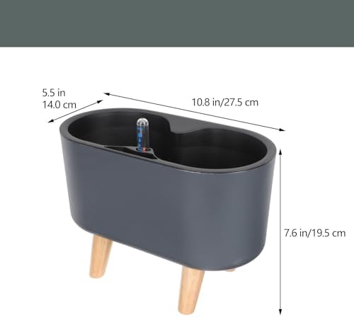 Self Watering Flowerpot, Black Plastic Plant Container for Flowers - Image 2