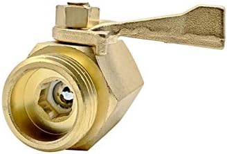 Brass Pipe Fittings 3/4 Inch Brass Water Shut Off Valve Heavy Duty Outdoor Garden Hose Connector Pipe Fitting Repair Fittings(I) - Image 3