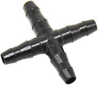 Hose Connector 1/4" Cross Connector 4/7 Hose 4 Way Divider Garden Irrigation Barb Drip Irrigation Fitting 1000 Pcs (Color : Black) - Image 5