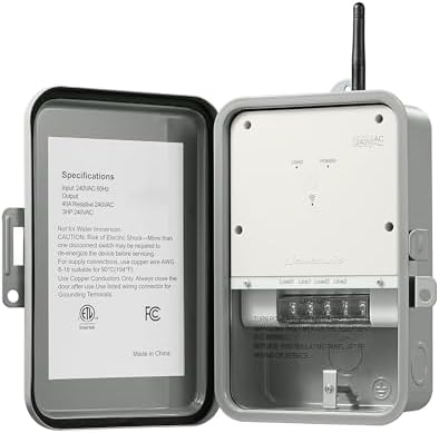 DEWENWILS Pool Pump Timer, Outdoor Smart WiFi Timer Box, 40A 240VAC 3HP by DEWENWILS