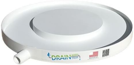 Drain Away White 12 inch Plant Saucer Heavy Duty Drain Tray for Large Pots Indoor Outdoor Waterproof UV Resistant | Protect Floors Decks | 12in 15in 22in by Unknown