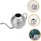 Toyvian Stainless Steel Garden Watering Can for Indoor Outdoor Plants Metal Watering Pot with Large Capacity for Office Home Garden Use Silver - Image 6