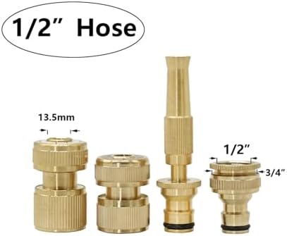 Ship accessories Copper High Pressure Nozzle Car Wash Watering Garden Hose Water Guns Adjustable Spray Hose Brass Sprinklers Irrigation accessories(C) - Image 2