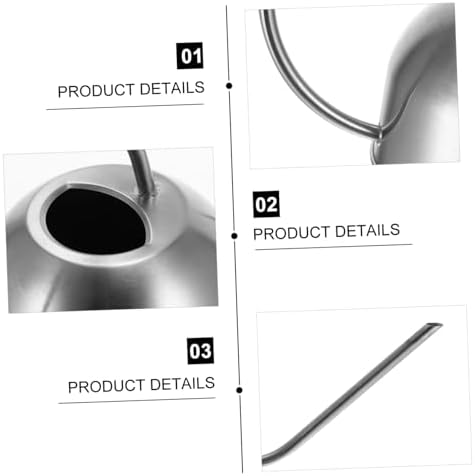 Stainless Steel Long Spout Watering Can Ergonomic Garden Tool for Use for Flower Plant Irrigation Durable Design for Effortless Watering - Image 6