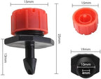 Adjustable Irrigation Drippers 10-1000PCS 4/7mm Garden Irrigation Nozzle Adjustable Dripper Sprinkler Emitter Micro Drip Watering Spray(10pcs) - Image 4