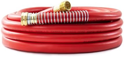 5/8" Garden Hose 30ft, -40℉ To 190℉ Hot/Cold Rubber hose, Red by BLENDLITETools