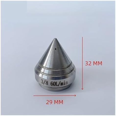 High Pressure Sewer Jetter Cleaning Nozzle - Stainless Steel, 5000 PSI, 3 Forward & 6 Backward Holes, 3/8", 1/2", 3/4" Compatible(3/4Female 70L 1PC) - Image 2