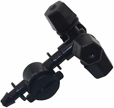 Garden Drip Irrigation System Accessories 5 Cross Fog Nozzles Water Mist Pressure Sprayer Cooling Mist System Black with Drip-Proof Irrigation Garden Irrigation 4/7 Mm Hose - Image 4