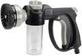 9-Pattern Hose Nozzle with Soap Dispenser, Aluminum, 3/4 in Fit, Foam Gun by Unknown