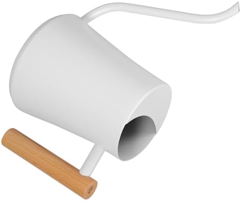 Watering Can Vintage with Wooden Handle 1000ml Stainless Steel by CORHAD