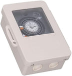 Fabater Mechanical Timer Switch, Rainproof IP53 24H Cycle 30A 250VAC Rainproof Time Switch, 24H Cycle Time with Quartz Controlled Motor for Water Heater Street Lamp Irrigation - Image 7