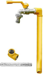 Floor Mounted Faucet Outdoor Water Pipe Vertical Fountain Irrigation Column,Freestanding 304 Stainless Steel Garden Water Column - Anti-Freeze Faucet for Outdoor Irrigation & Watering, 16in by Unknown