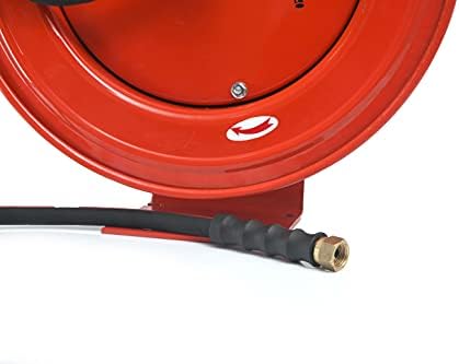 RMX Dino-Hide - Heavy-Duty Retractable Hose Reel w/Wrapped Finish Rubber Air Hose (3/8" x 50' w/ 18 Ga. Reel) - Image 4