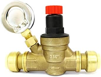 CMI Inc 3/4 in Push Connect. Water Pressure Regulator Valve, Adjustable Water Pressure Reducer with Test Gauge for RV Camper, Travel Trailer, Water Hose - Image 6