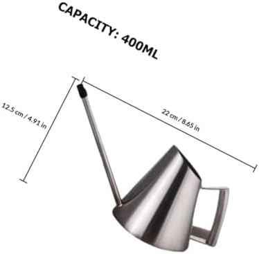 DOITOOL Stainless Steel Watering Can Large Capacity Metal Indoor Outdoor Gardening Pot with Long Spout Ergonomic Handle for House Plants Flowers - Image 2