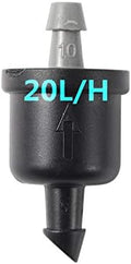Garden Lawn Sprinkler Irrigation System 50 Pcs Automatic Pressure Compensate Regulator Emitter Agriculture Orchard Steady Flow Dripper Garden Watering Supplies (Color : 20L/H) by Lrjskwzc