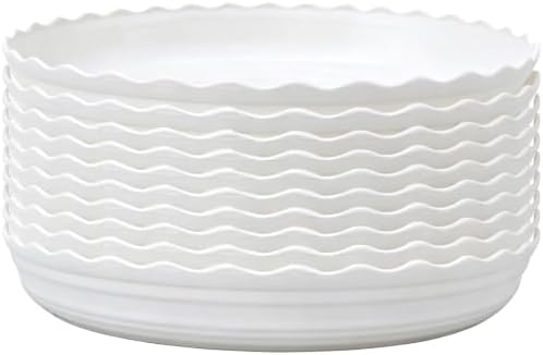 Round Plastic Plant Saucers Water Catch Tray, Garden Tray, 10 pcs by Unknown