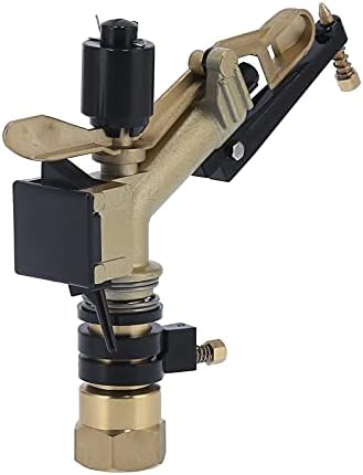 Impact Sprinkler, 360 Degree Rotating Adjustable Angle DN25 Female Thread Agricultural Irrigation Sprinkler with 4 Nozzles Set for Lawn Garden Farm Irrigation - Image 5