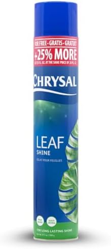 Chrysal LeafShine Spray for Indoor Plants (25oz 6 Pack) by CHRYSAL