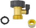 Garden Hose Splitter Heavy Duty Connector Brass Hose Adapter Splitter Water Hose Splitter Hose Spigot Connectors for Water Faucet & Spigot(1 Way EU) by Unknown