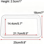 Durable Rectangular Resin Potted Plant Trays, Planter Water Tray - Image 2