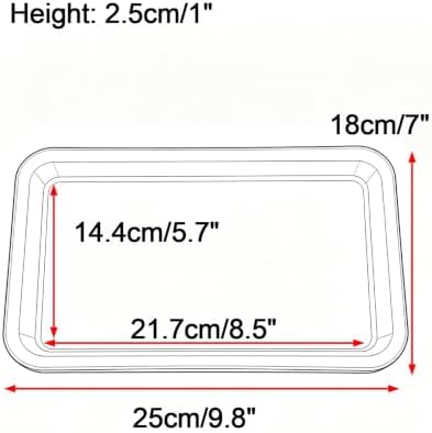Durable Rectangular Resin Potted Plant Trays, Planter Water Tray - Image 2