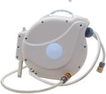 Hose Pipe Holder Garden Retractable Hose Reel, 65 ft /20M x 1/2 inch, Water Hose Reel with Muti-Functional Nozzle, 180° Swivel Bracket Wall-Mounted, Automatic Rewind, Lock at Any Length, with Slow Ret by Unknown