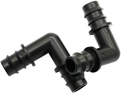 Quick Connect Garden Hose 1/2 Inch 90 Angle Bend Barb Connector Garden Micro Irrigation Water Connectors Drip Irrigation Fittings 100 Pcs (Color : Black, Diameter : 1/2'') - Image 6
