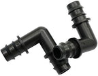 Industrial Horticultural Pipe Hose Connector 1/2 Inch 90 Angle Bend Barb Connector Garden Micro Irrigation Water Connectors Drip Irrigation Fittings 100 Pcs (Color : Black, Diameter : 1/2'') - Image 6