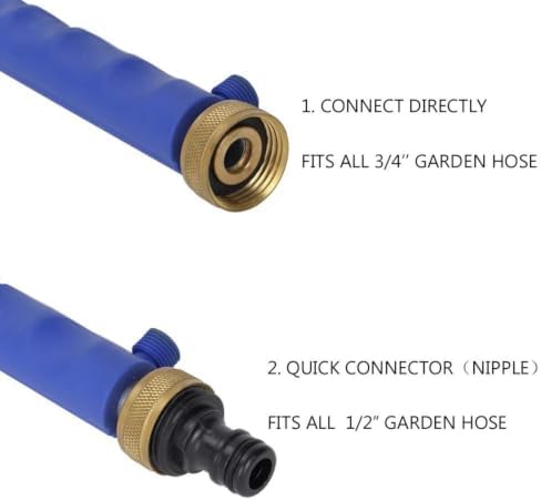 High Pressure Washer Nozzle Washer Wand Hose Nozzle Watering Sprayer Cleaning Tool, for Car/Garden Cleaning(Orange) - Image 2