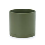 D'vine Dev Plastic Planter Pot with Saucer, 8 in, Olive, 74-X-I-1 by DvineDevPlanterPotsandStand