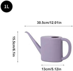 1l Small Watering Can, Pp Garden Watering Jug with Long Spout, Non Slip Base Lightweight Waterings Jug, Easy Pour Plant Water Can for Indoor House Patio Porch Lawn Backyard Purple - Image 5