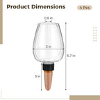 4 Pcs Watering Globes for Plants, 11.8 oz Clear Self Watering Bulbs with Slow Release Terracotta Spikes, Automatic Plant Waterer System, Irrigation Globes for Indoor Potted Plants - Image 2