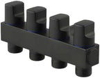 Brass Garden Hose Splitter 4 Outlet - Leak for proof Water Distributor with Flow Control Valves - Outdoor Faucet Manifold for Lawn Watering - 3/4 Inch Connection Black(Black) - Image 3