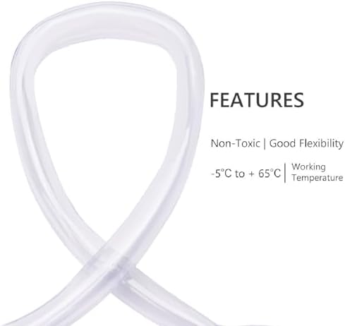 DERNORD PVC Tubing 1-1/4"ID X 1-1/2"OD Flexible Clear Vinyl Hose 5 Feet for Food Grade - Image 4