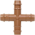 Netafim TLCROS 25-Pack, 17mm Barb Cross Drip Tubing Connector by Unknown