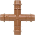 Netafim TLCROS 25-Pack, 17mm Barb Cross Drip Tubing Connector by Unknown