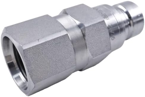 FridayParts Hydraulic Male Flat Face Coupler AT312470 Compatible for John Deere 110 240 250 260 270 315 317 320 325 328 332 410G 310G 320D 318D 310SG (Male Flat Face Coupler) - Image 2