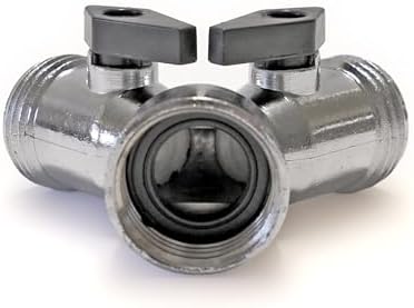 Zinc Die-Cast 3/4 Y Hose Connector with Dual Shut-Off Valves - Garden Hose Splitter for Easy Watering, Lawn Care & Car Washing- Simplify Outdoor Tasks with Hose Adapter for Effortless Water Management - Image 2